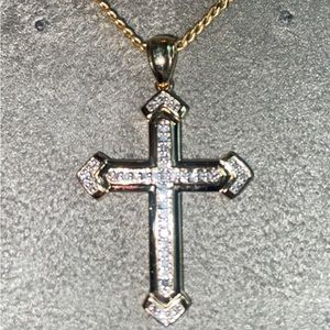 Real Gold Diamond Necklace 10K